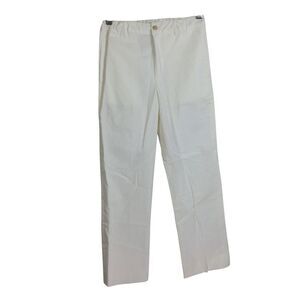 Oscar De La Renta Kids Elastic Waist White Trouser Pants Size 10Y NWT